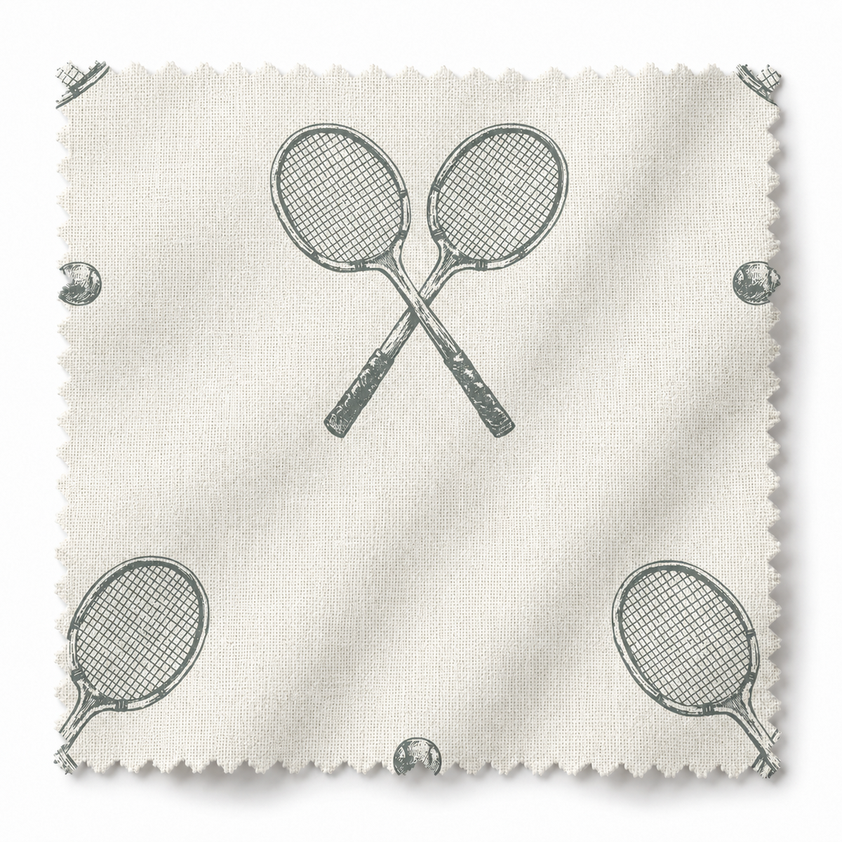 Racquet Pillow Cover - Laurel Green