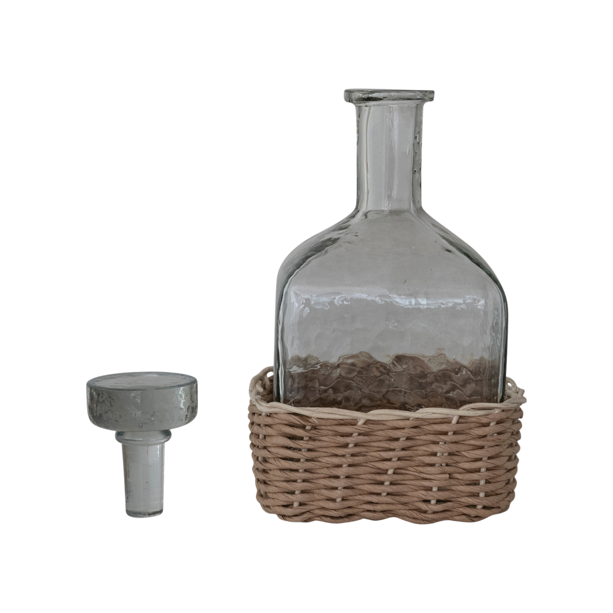 Remy Rattan & Glass Carafe