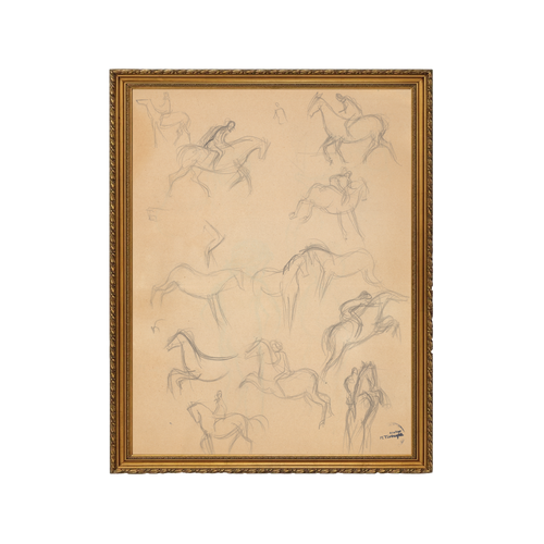 Riding Horses - Unframed Art