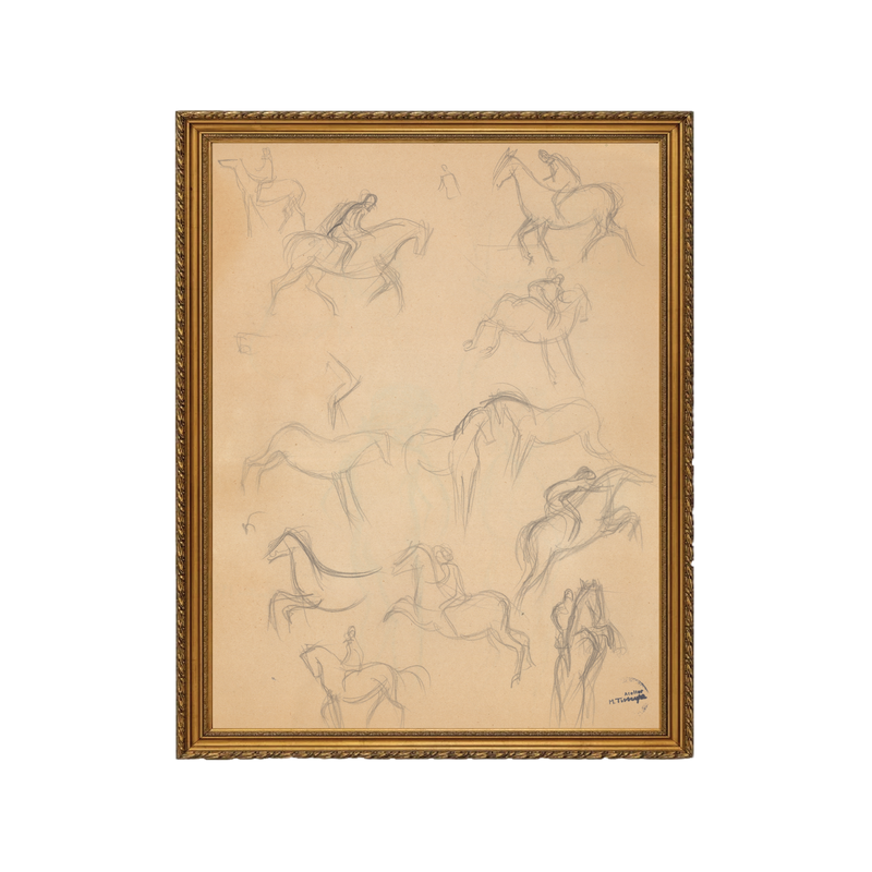 Riding Horses - Unframed Art