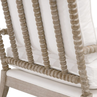 Rouleau Chaise Lounge - White