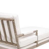 Rouleau Chaise Lounge - White