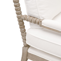 Rouleau Chaise Lounge - White