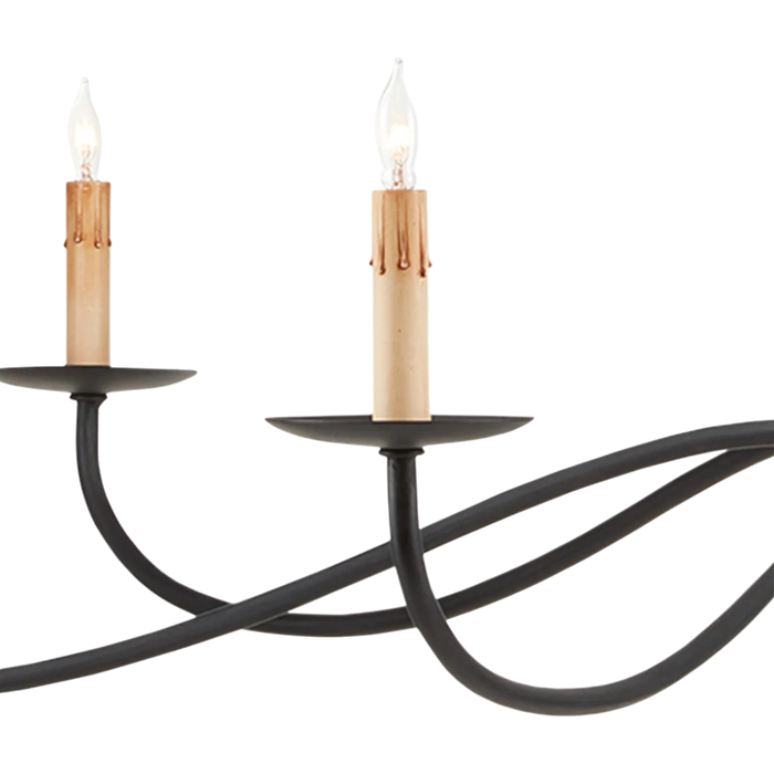 Saxon Large Black Chandelier