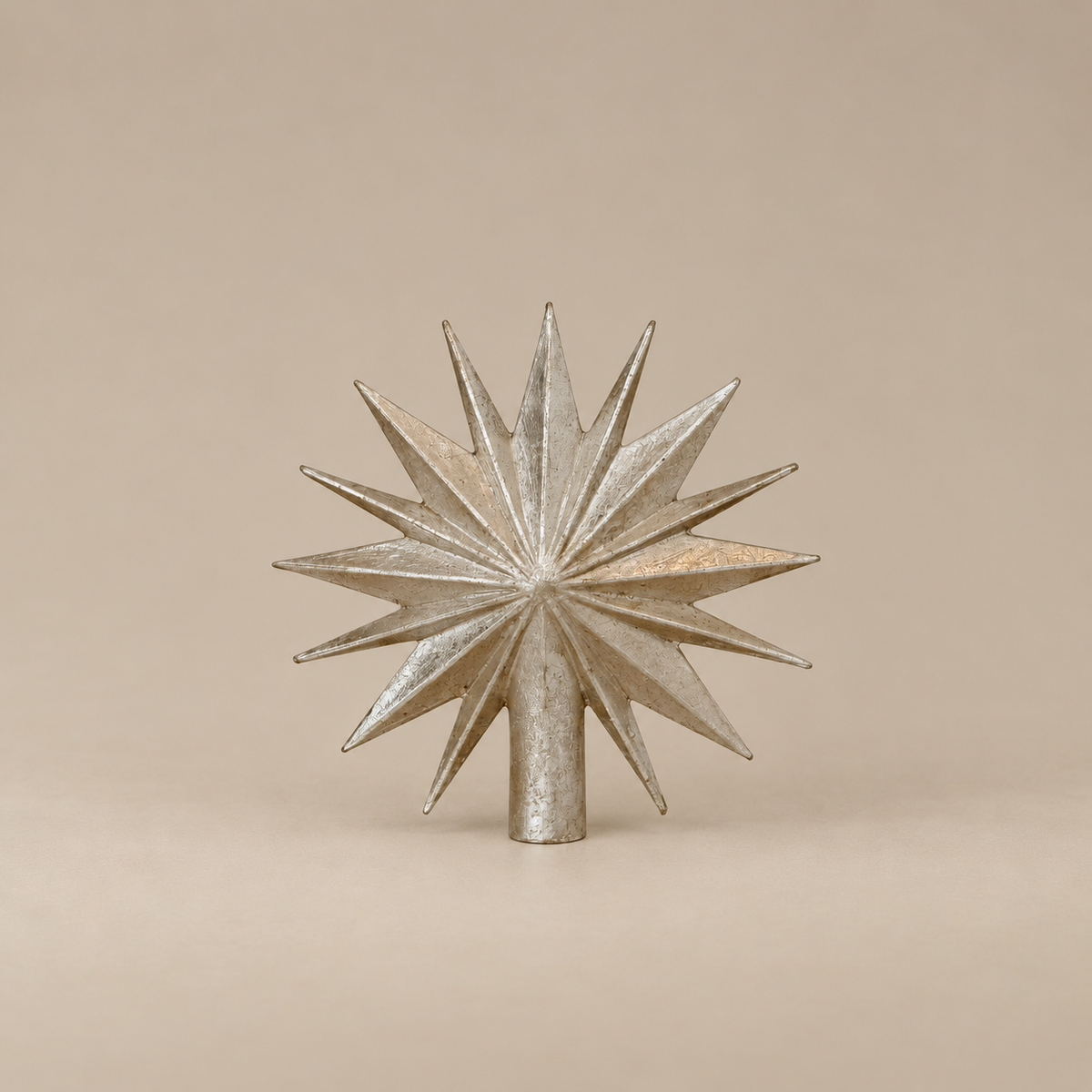 Silver Starburst Tree Topper
