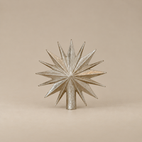 Silver Starburst Tree Topper