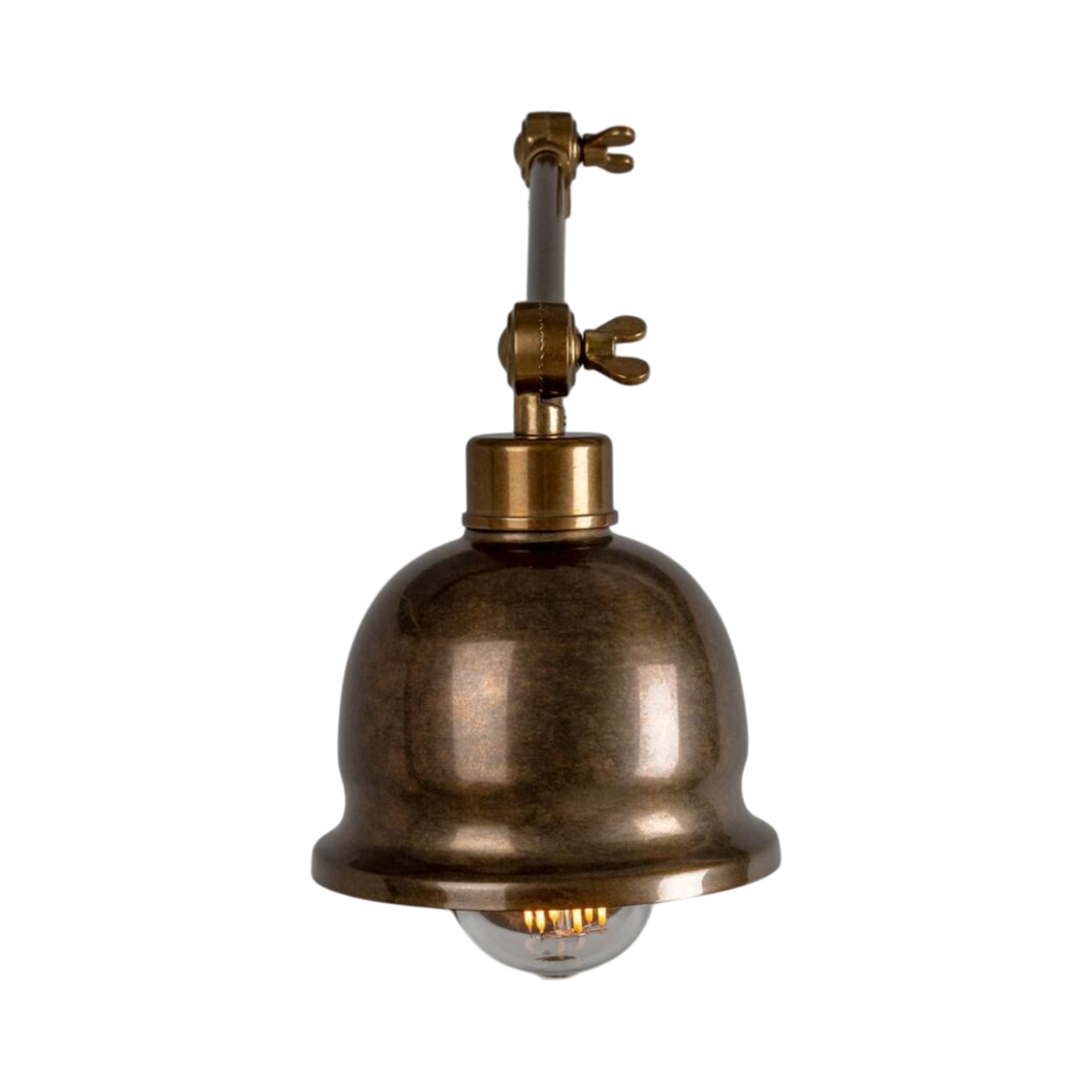 Simona Adjustable Brass Picture Light