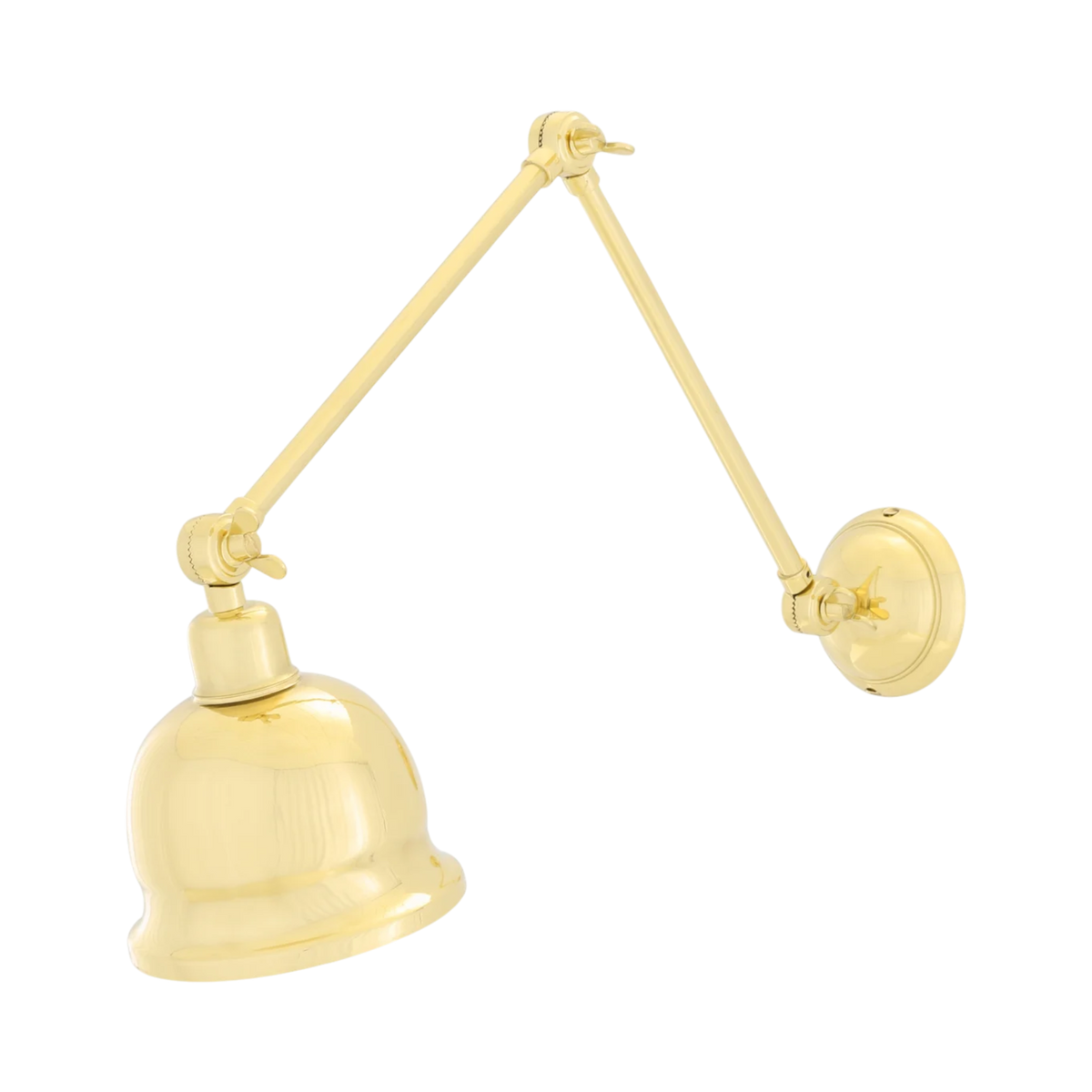 Simona Adjustable Brass Picture Light