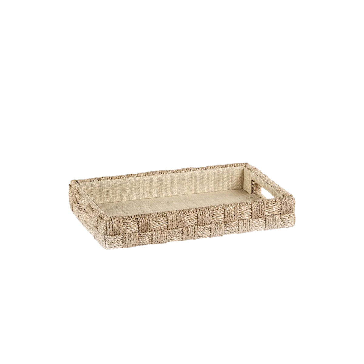 Small Abaca Rope Rectangular Tray