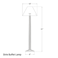 Strie Buffet Lamp