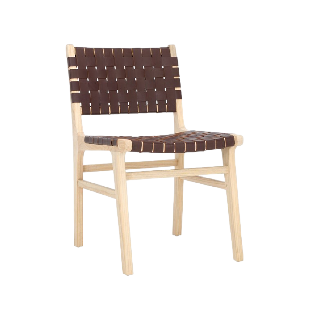 Lea Dining Chair in Cognac - Set of 2