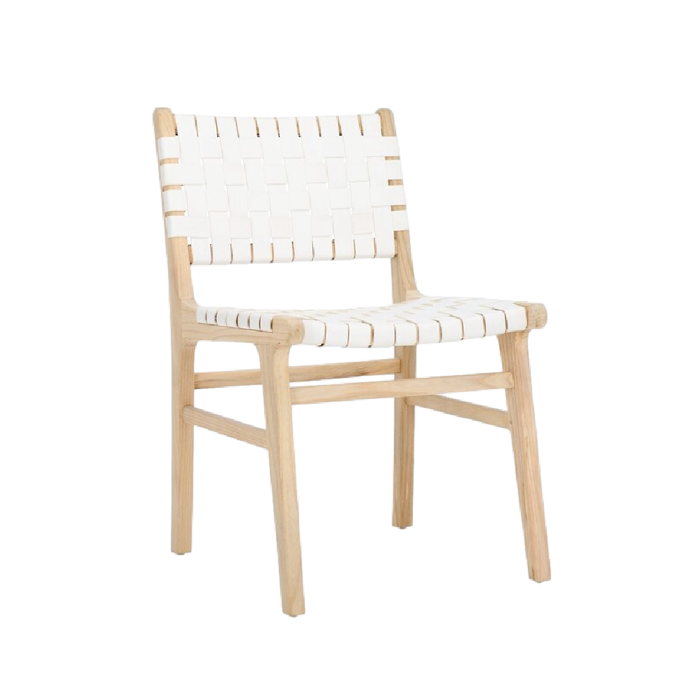 Lea Dining Chair in White - Set of 2