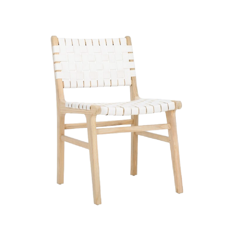 Lea Dining Chair in White - Set of 2