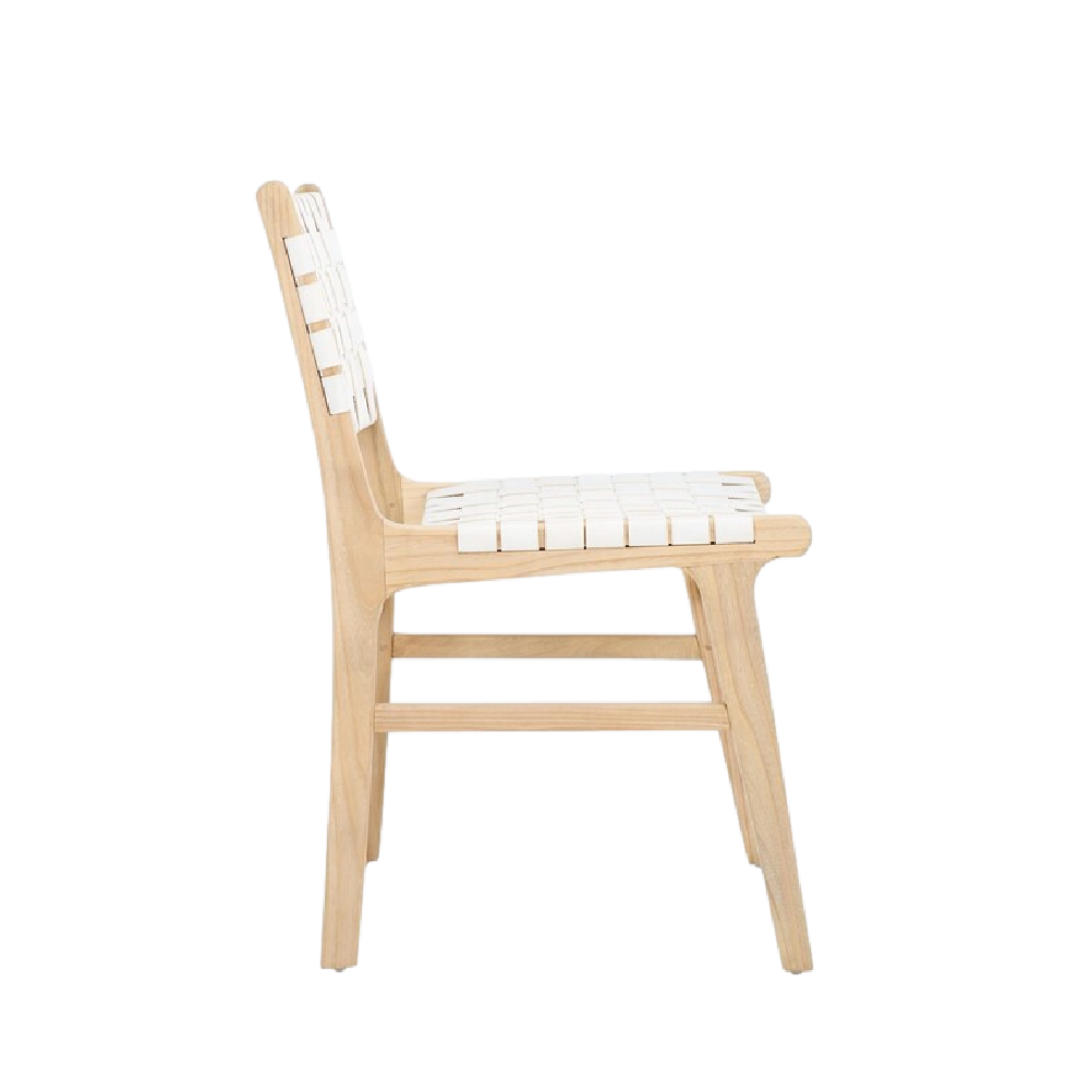 Lea Dining Chair in White - Set of 2