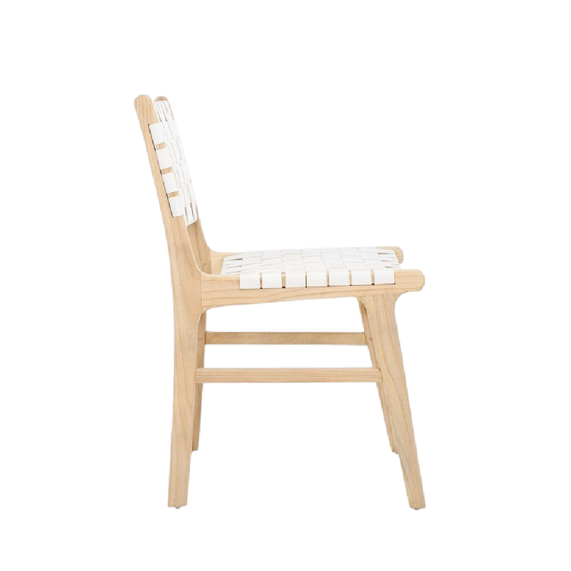 Lea Dining Chair in White - Set of 2