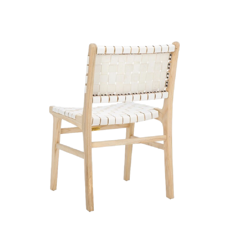 Lea Dining Chair in White - Set of 2