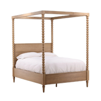 Vivienne Canopy Bed - Natural