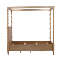 Vivienne Canopy Bed - Natural