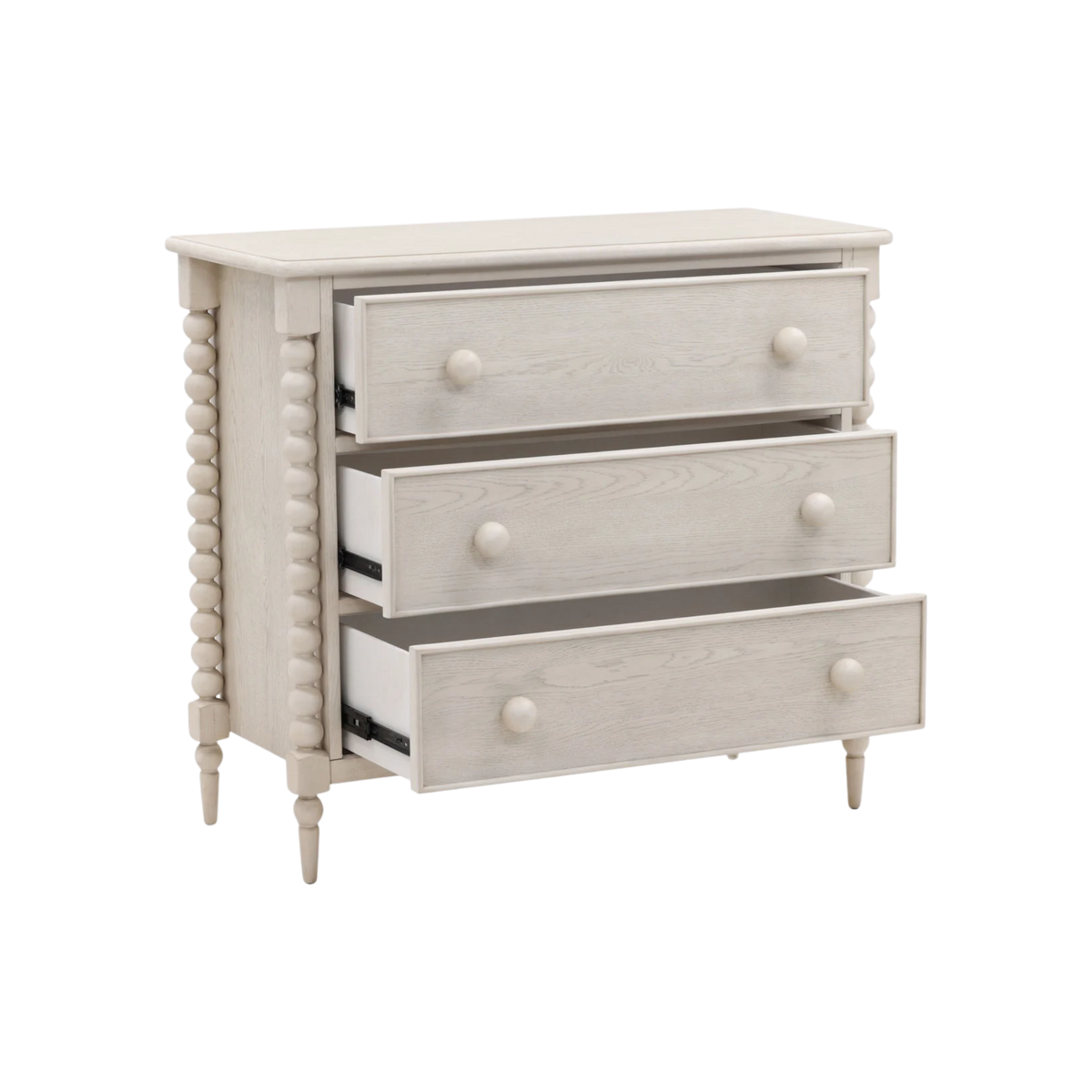 Vivienne Three-Drawer Dresser - Whitewash