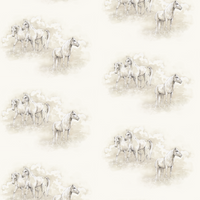 MH Wallpaper - Wild Horses in Grasscloth
