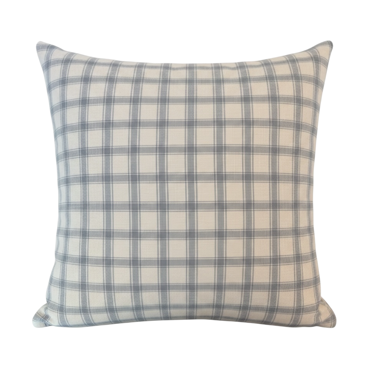 William Check Pillow Cover - Sky - 22" x 22"