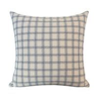 William Check Pillow Cover - Sky - 22" x 22"
