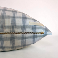 William Check Pillow Cover - Sky - 22" x 22"