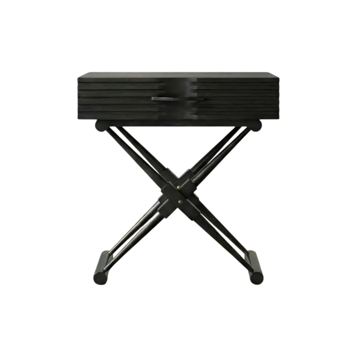 Zanta Nightstand - Pale Black