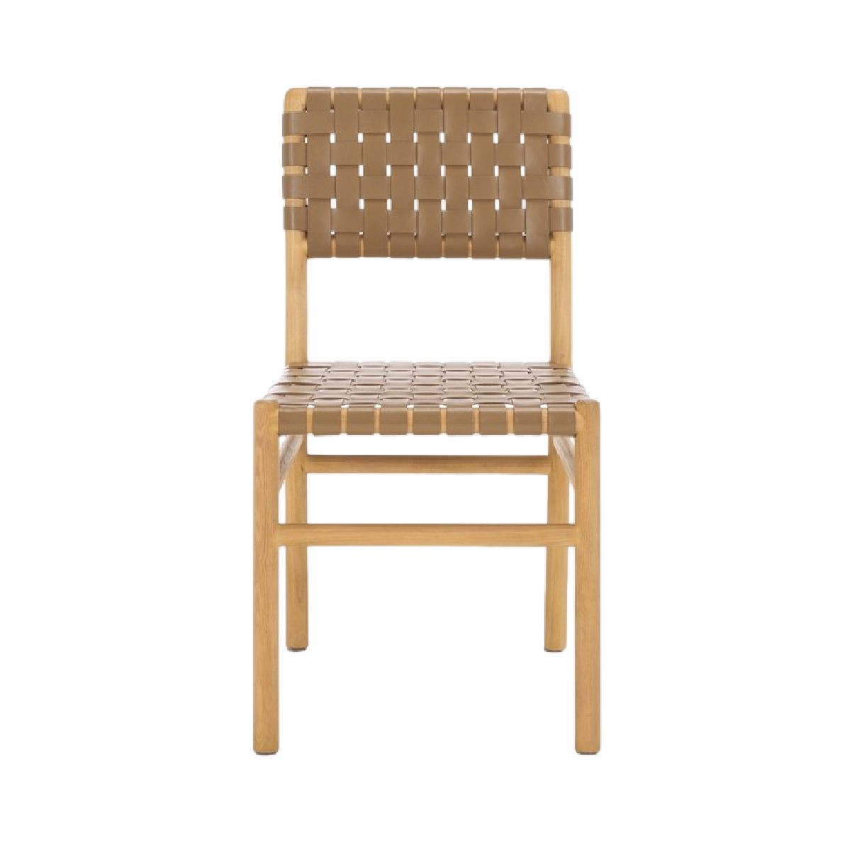 Archie Woven Leather Chair in Dark Tan - Set of 2 – Acres Market ...