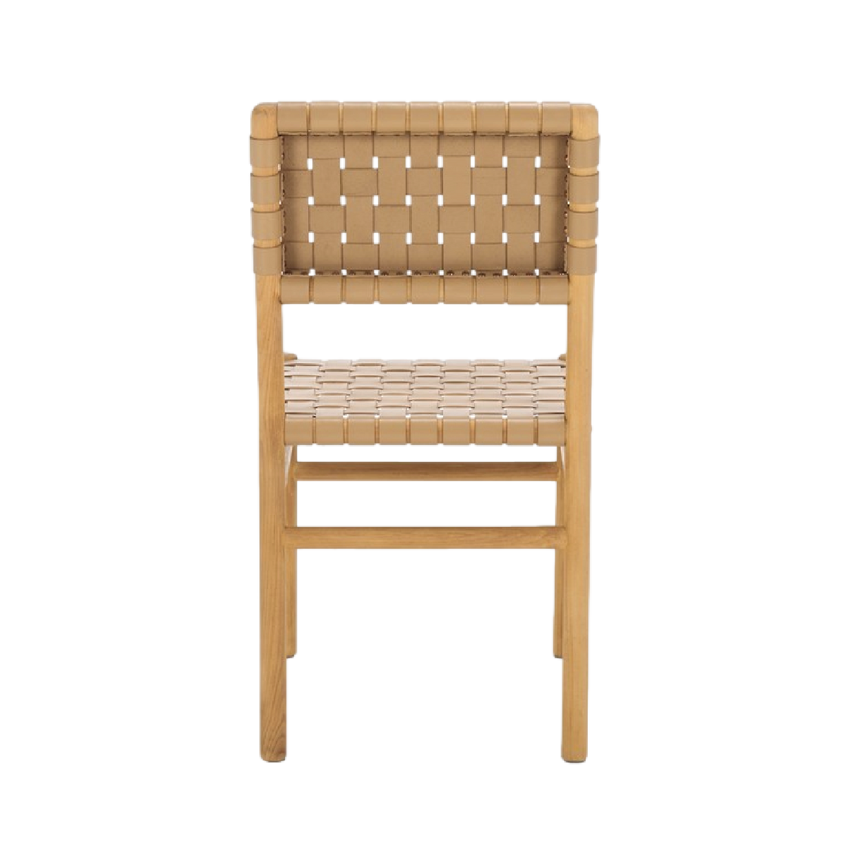 Archie Letherin Archie Woven Leather Chair in Light Tan - Set of 2 – Acres Market ...