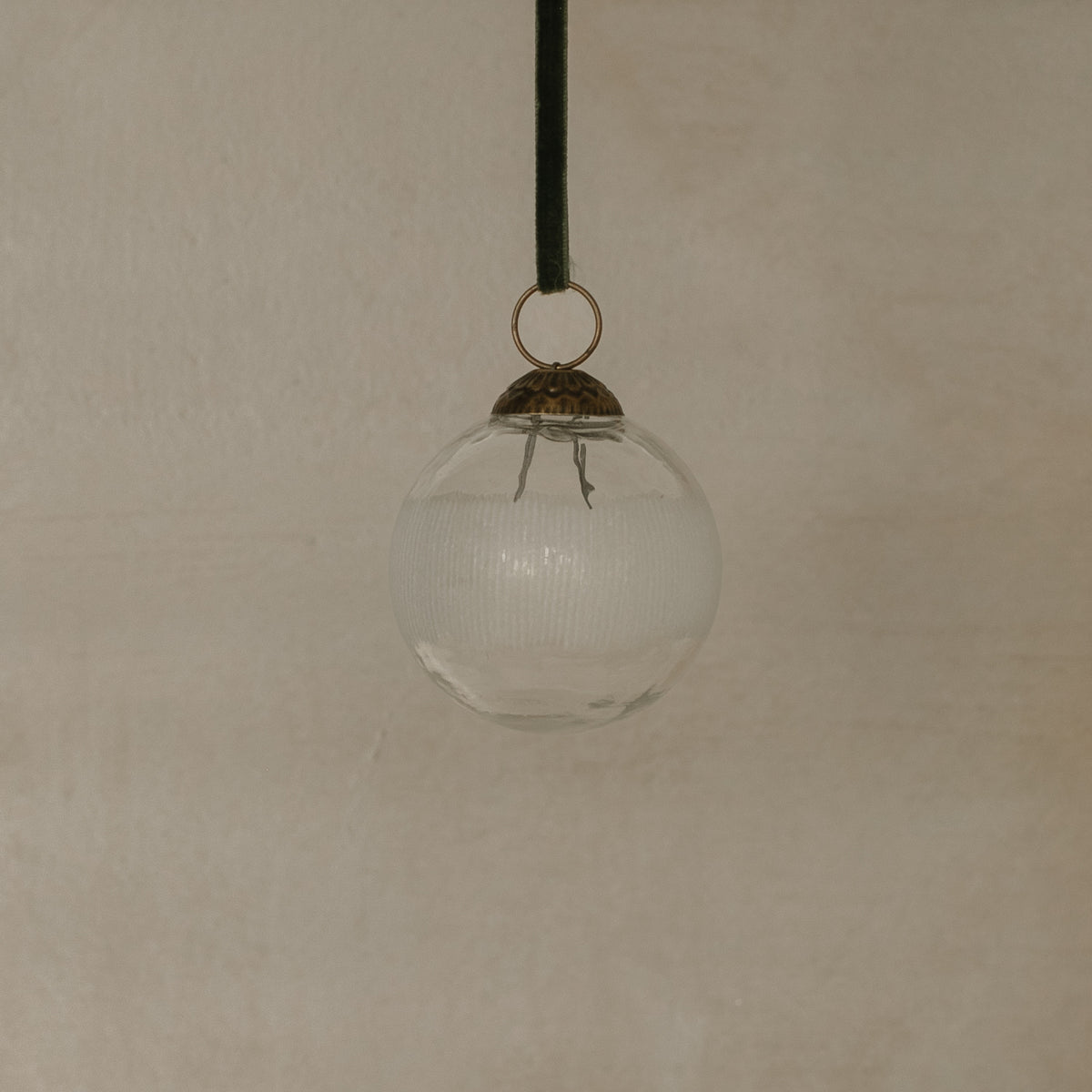 Ernie Etched Glass Ornament - Ball