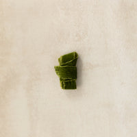 Frayed Velvet Ribbon - Evergreen