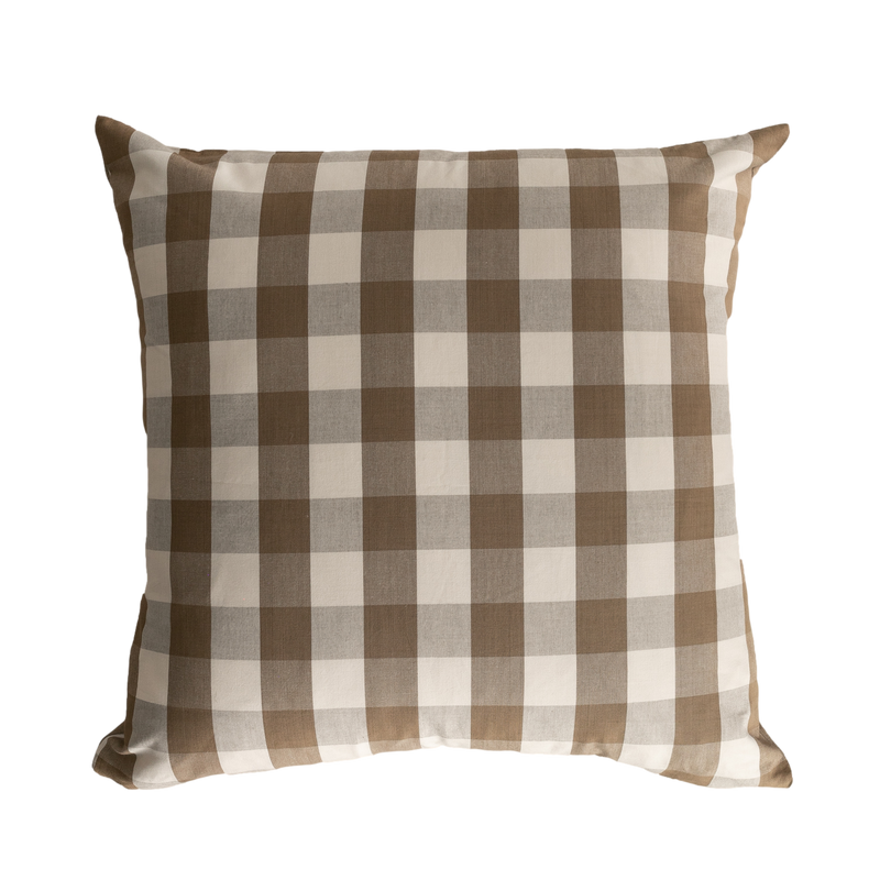 Harrison Check Pillow Cover - Chestnut - 22"x 22"