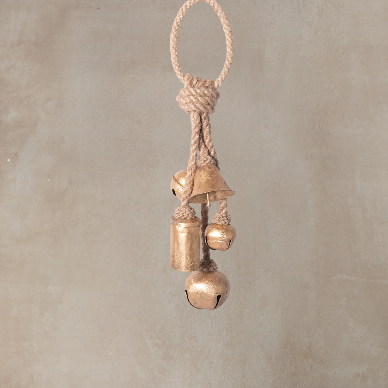 Metal Bells Jute Garland