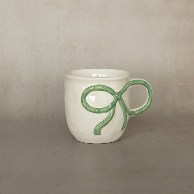 Holiday Ribbon Mugs