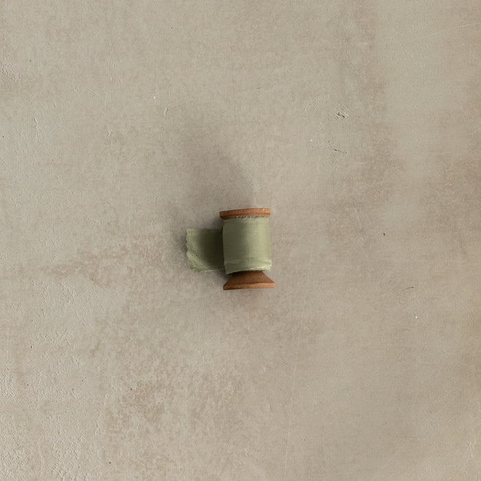 Silk Ribbon Spool - Soft Green