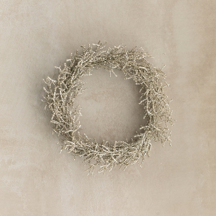 Silver Glitter Wreath