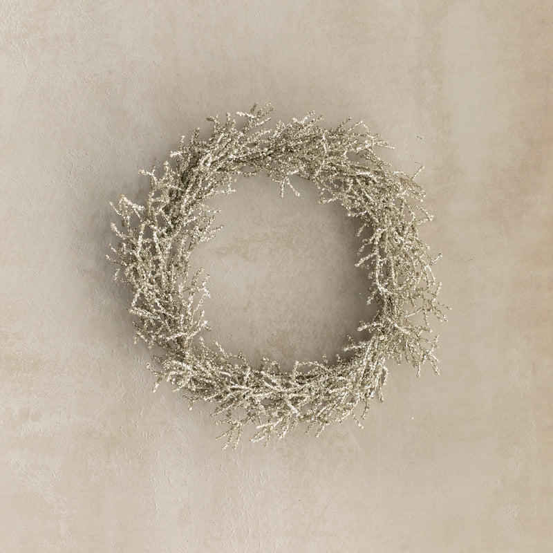 Silver Glitter Wreath