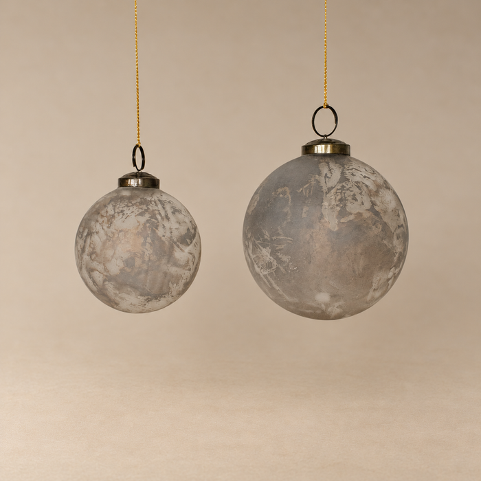 Antique Marbled Glass Ornament