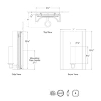Leeds Small Rectangle Sconce