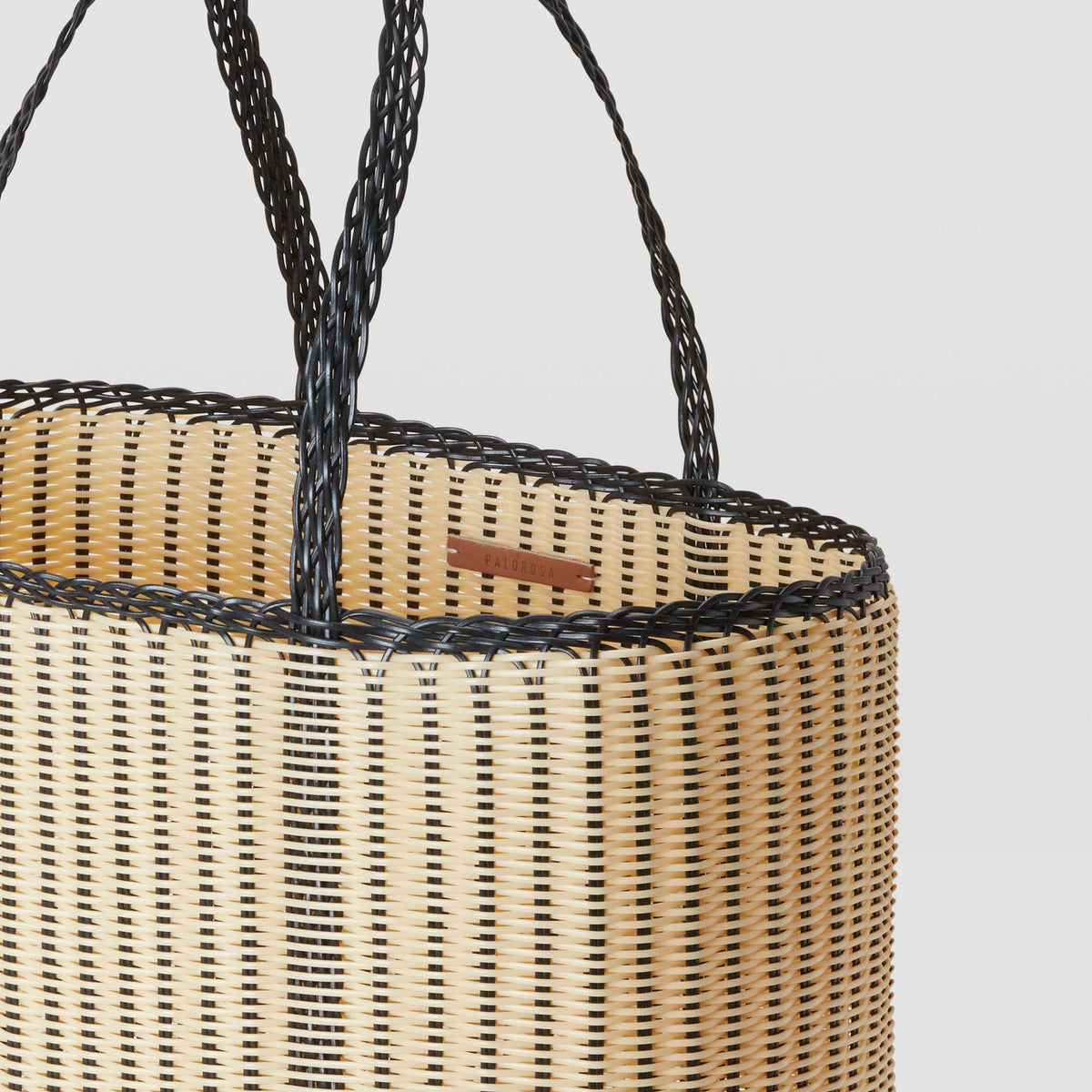 Edge Medium Tote - Black + Cream