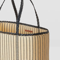 Edge Medium Tote - Black + Cream