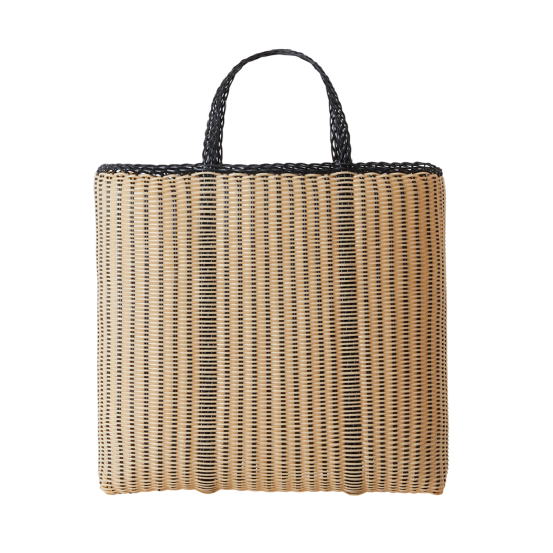 Edge Large Tote - Black + Cream