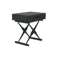 Zanta Nightstand - Pale Black