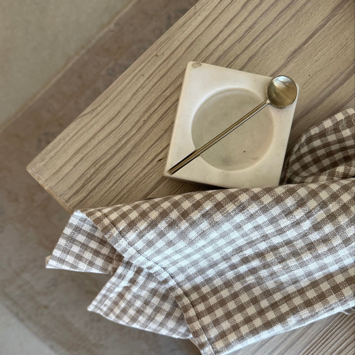Marble & Brass Salt & Pepper Dish