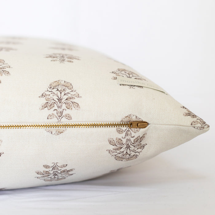 Iris Pillow Cover - Blush -12" x 21"