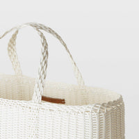 Lace Large Tote - Greyish-White