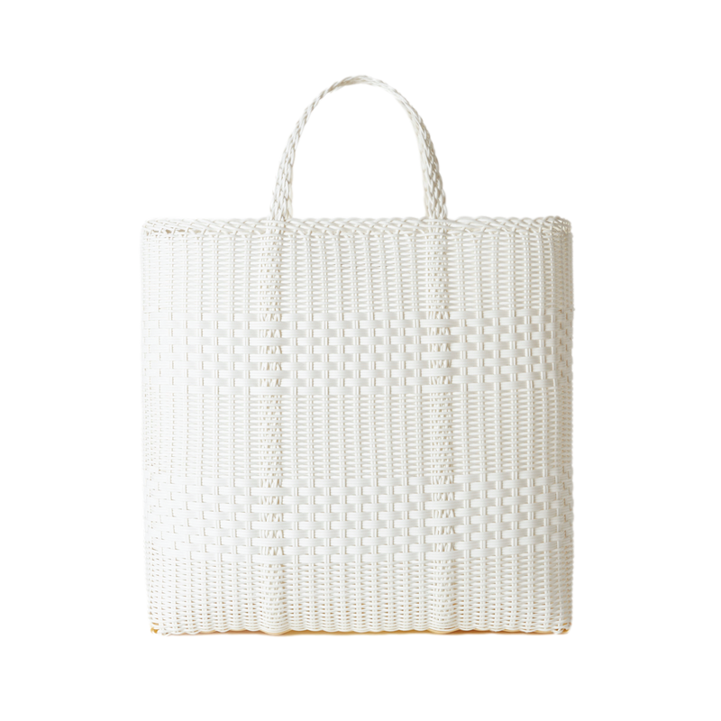 Lace Large Tote - Greyish-White
