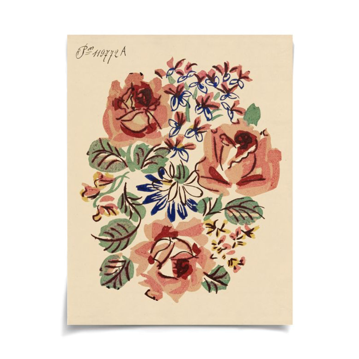 French Rose Bouquet II Art