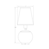 Tiny Terri Round Accent Lamp - Brass